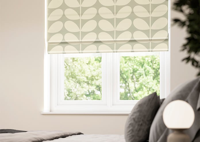 Orla Kiely Jumbo Solid Stem, Pebble - Twist&Fit Roman Blind - Image 5